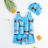 Boys Blue Monster Floating Swimsuit